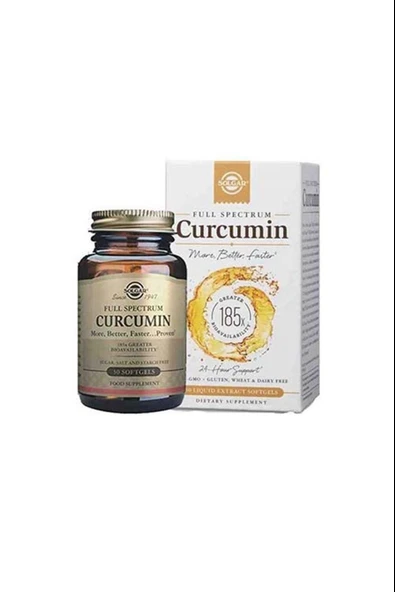 Solgar Full Spectrum Curcumin 185x 30 Kapsül ürün görseli 1