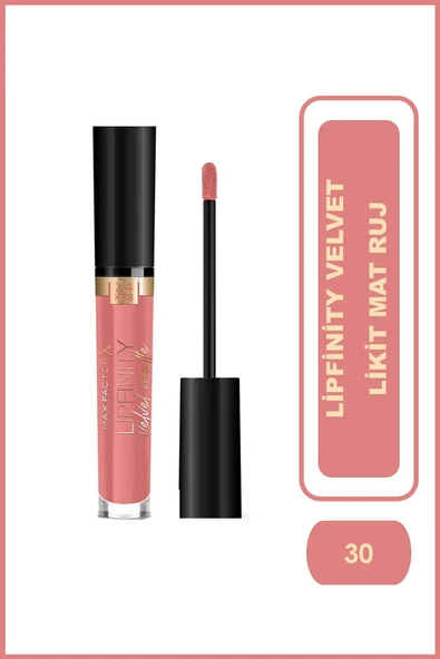 Max Factor Mat Ruj - Lipfinity Velvet Matte RG Lipstick 030 Coolcoral 3.5ml 17Iv 8005610629735 ürün görseli 1