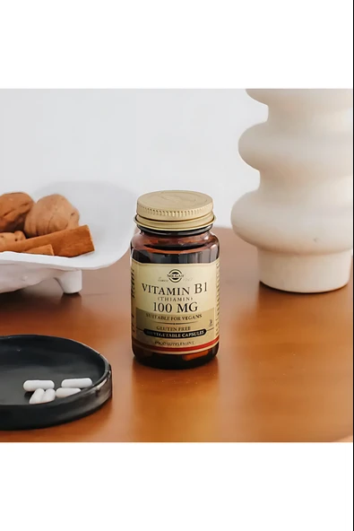 Solgar Vitamin B1 Thiamin 100 mg 100 Vegetable Kapsül - Resim 2