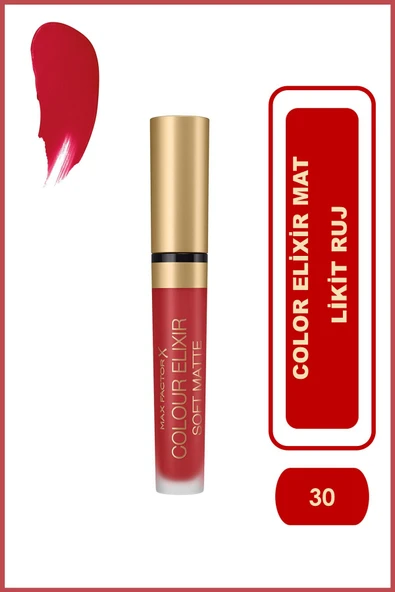 Max Factor Likit Mat Ruj Color Elixir Matte Lipstick 030 Crushed Ruby ürün görseli 1