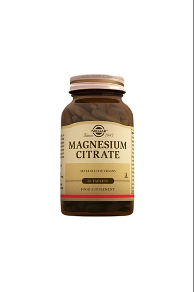 Solgar Magnesium Citrate 60 Tablet ürün görseli 1