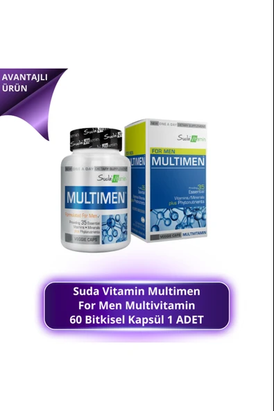 Suda Vitamin Multimen Multivitamin 60 Kapsül ürün görseli 1
