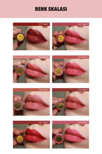 Fırst Time Fırst Tıme Rich Matte Lipstick - 121 - Resim 2
