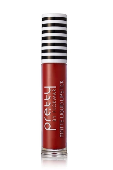 Flormar Yoğun Pigmentli Mat Likit Ruj - Pretty Matte Lipstick - 008 Live Vermillion-8690604462780 ürün görseli 1