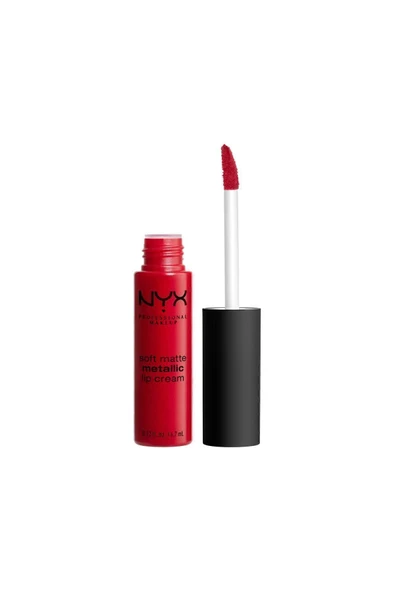 NYX Professional Makeup Mat Ruj - Soft Matte Metallic Lip Cream Monte Carlo 800897138301 ürün görseli 1