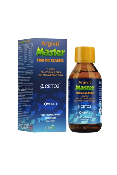 Argivit Master Fish Oil-Balık Yağı 150ml ürün görseli 1