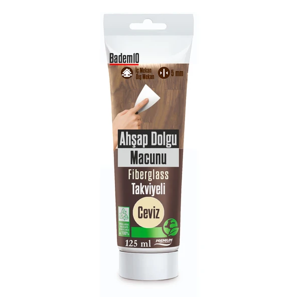 Ahşap Parke Tamir Macunu CEVİZ RENK Mobilya Masa Dolgu Çatlak Çizik Giderici 125 ML Kullanım Hazır ürün görseli 1
