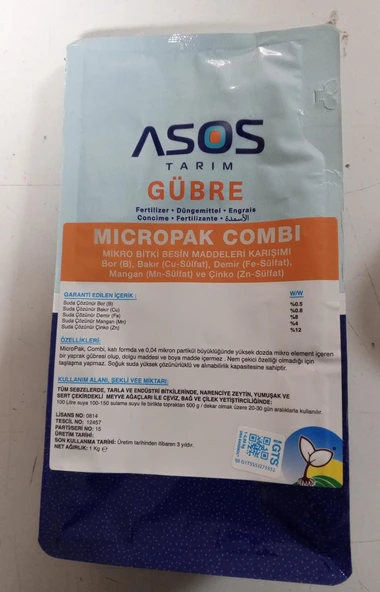 ASOS TARIM – Micropak Combi 1 Kg – Hızlı Etki, Güçlü Gelişim ürün görseli 1