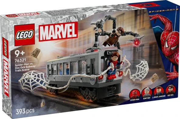 LEGO Super Heroes 76321 Spider-Man vs. Doc Ock Subway Train Scene ürün görseli 1