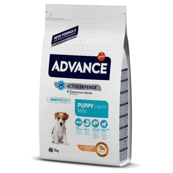 Advance Puppy Mini Tavuklu Küçü k Yavru Köpek Maması 3 Kg ürün görseli 1