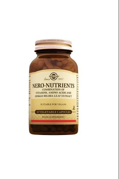 Solgar Nero Nutrients 30 Kapsül ürün görseli 1