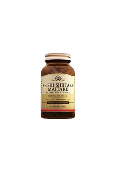 Solgar Reishi Shiitake Maitake Mushroom Extract 50 Kapsül ürün görseli 1