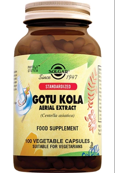 Solgar Gotu Kola Aerial Extract 100 Kapsül ürün görseli 1