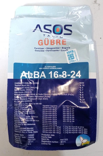 ASOS TARIM – ALBA 16-8-24 - 1 Kg - Hızlı Etki, Güçlü Gelişim ürün görseli 1