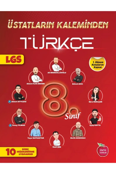 8.SINIF TÜRKÇE ÜSTATLARIN KALEMİNDEN 1.DÖNEM 10 SÜREÇ DEĞERLENDİRME ürün görseli 1