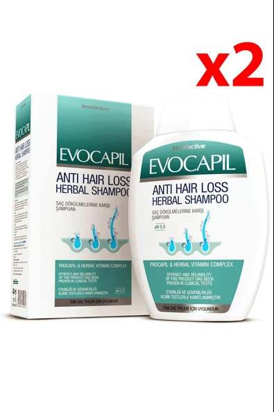 Evocapil Şampuan 300ml 2 Adet ürün görseli 1