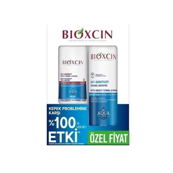 Bioxcin Aqua Thermal Kepek Karşıtı Şampuan 300 Ml + 200 Ml Kofre ürün görseli 1