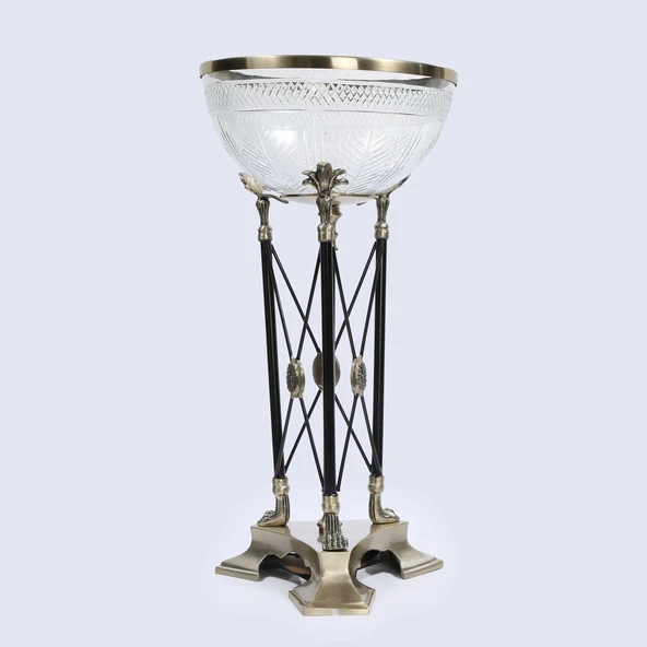 Vitale Metal Cam Ayaklı Meyvelik 30*30*53 cm ürün görseli 1