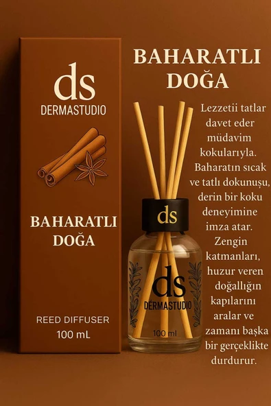DERMASTUDİO Baharatlı Doğa Bambu Oda Kokusu 100 ml (Egzotik ve Kalıcı Koku) ürün görseli 1
