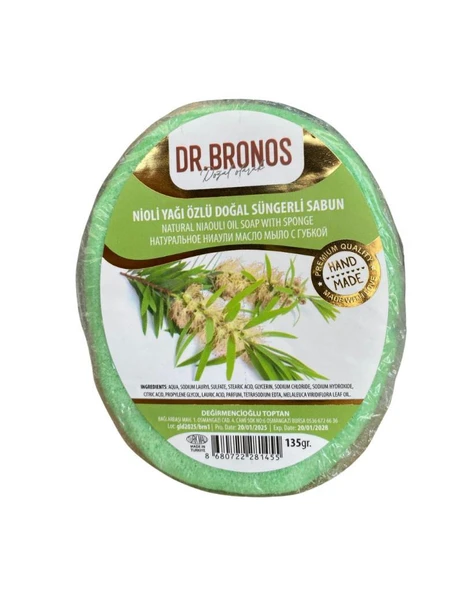 Dr. Bronos Nioli Yağı Özlü Doğal Süngerli Sabun 135 Gr ürün görseli 1