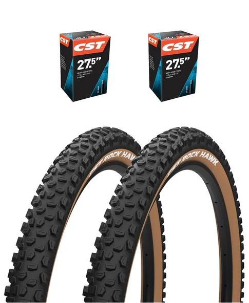 Bike sky  Rock Hawk Amber yanak 27.5 X 2.25 Mtb Bisiklet Lastik Seti 2iç + 2dış ürün görseli 1
