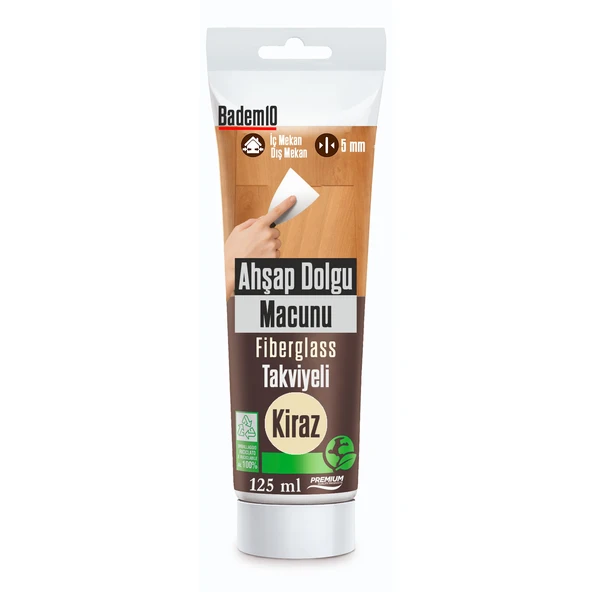 Ahşap Parke Tamir Macunu KİRAZ Renk Mobilya Masa Dolgu Çatlak Çizik Giderici 125 ML Kullanıma Hazır ürün görseli 1