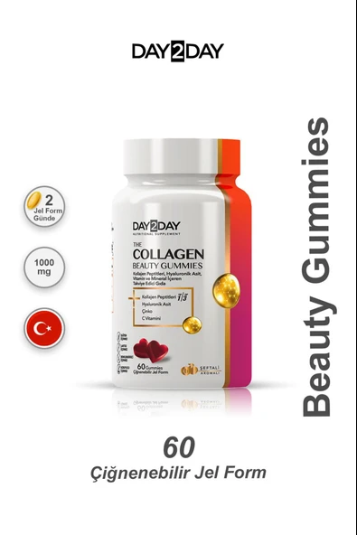 Day2Day The Collagen Beauty Gummies 60 Çiğnenebilir Jel Form ürün görseli 1