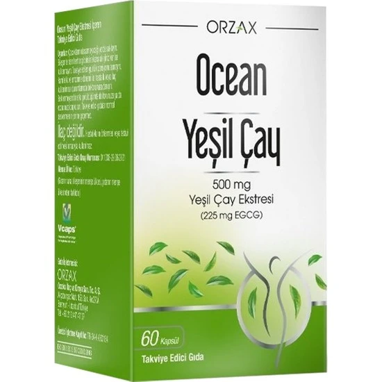 Ocean Green Tea 500 mg 60 Kapsül ürün görseli 1