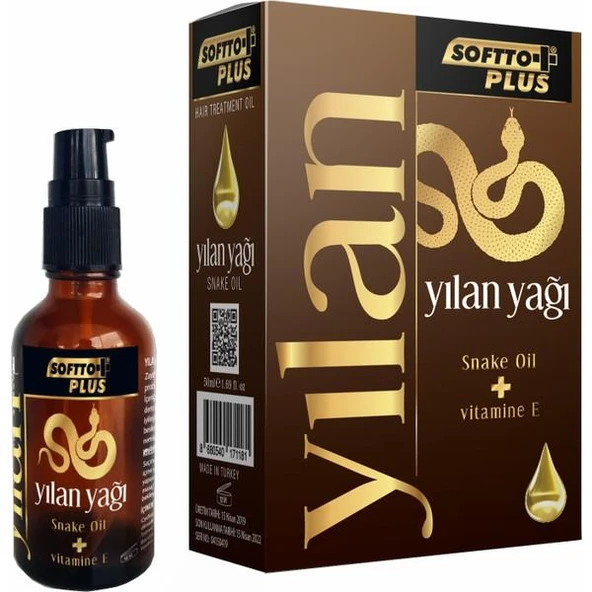 Softto Plus E Vitaminli Yılan Yağlı Saç Yağı 50 Ml ürün görseli 1