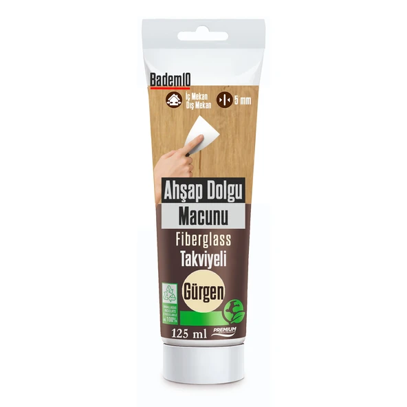 Ahşap Parke Tamir Macunu GÜRGEN Renk Mobilya Masa Dolgu Çatlak Çizik Giderici 125 ML Kullanım Hazır ürün görseli 1