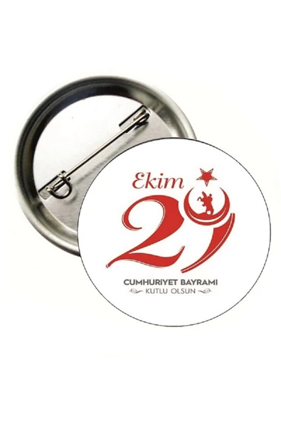 yıldızkurdelaankara 29 EKİM BUTON ROZET 20 ADET 58MM ürün görseli 1