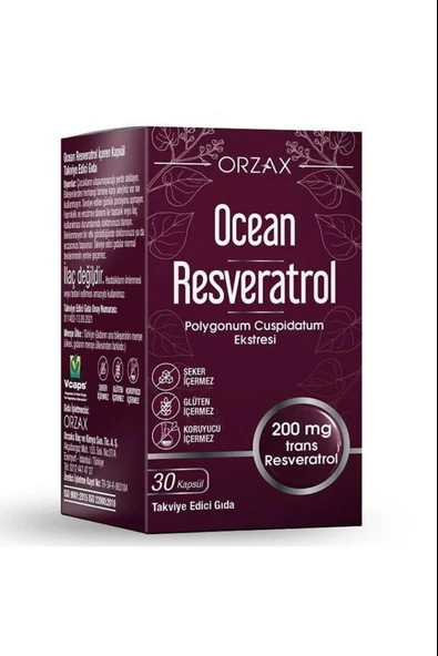 Ocean Resveratrol 200 mg 30 Kapsül ürün görseli 1