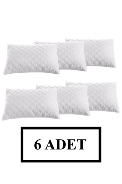 Valoroso Tekstil 6'lı Kapitoneli Fermuarlı Yastık Alezi 50x70 Cm - Yastık Koruyucu Kılıf ürün görseli 1
