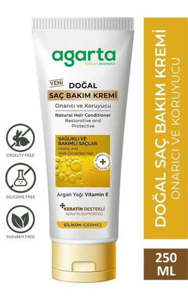Agarta Onarıcı ve Koruyucu Saç Bakım Kremi 250 Ml ürün görseli 1