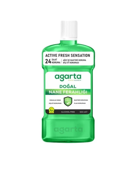 Agarta Ağız Bakım Suyu Nane Ferahlığı Alkolsüz 500 Ml ürün görseli 1