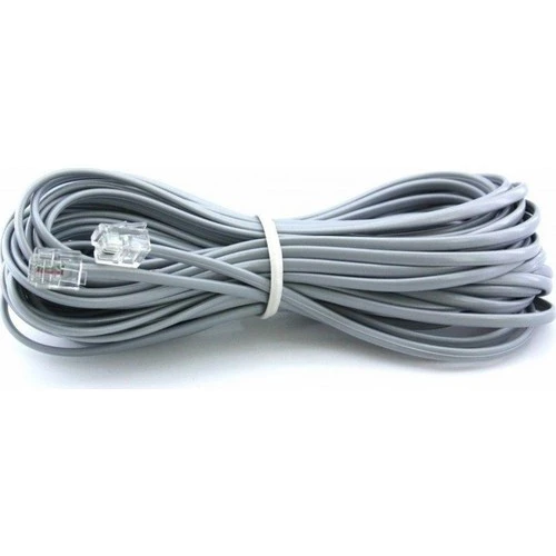 PrimeX PX-KKT150 2CX0.10mmx7 15 Metre ADSL RJ11 Telefon Kablosu Gri, ADSL, VDSL 2 Canlı Kablo ürün görseli 1