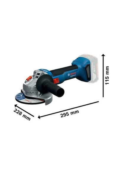 Bosch Profesyonel 18V Akülü Kombo Set GSR 18V-45 +GWS 18V-8 +GBH 18V-22  3x 4.0Ah Akü + Şarj Aleti - 0615A5007L ürün görseli 1