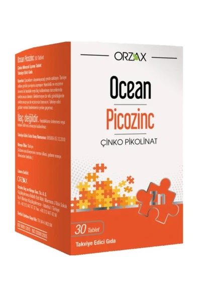 Ocean Picozinc 30 Tablet ürün görseli 1