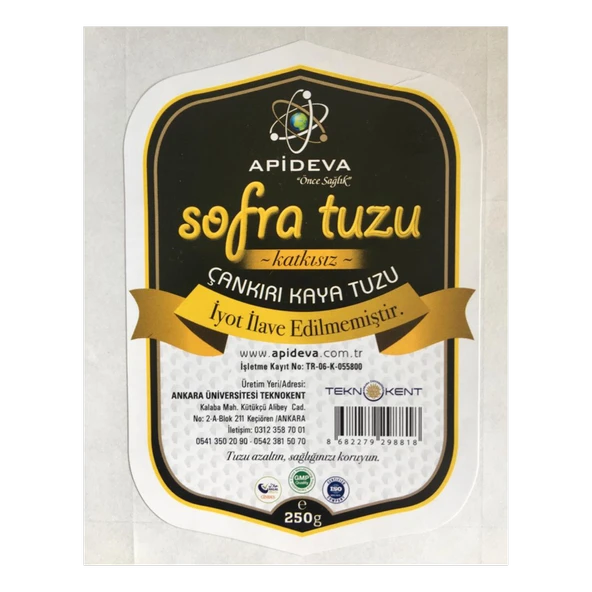 Apideva Çankırı Kaya Tuzu 1 KG ürün görseli 1