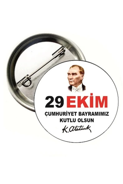 yıldızkurdelaankara 29 EKİM BUTON ROZET 20 ADET 58MM ürün görseli 1
