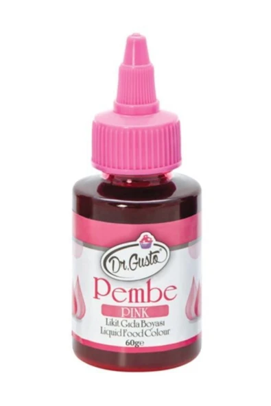 Dr. Gusto Su Bazlı Likit Gıda Boyası 60 gr Pembe ürün görseli 1