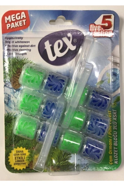 Tex Wc Klozet Bloğu Mega 3 Lü 50 gr Çam Ormanı ürün görseli 1