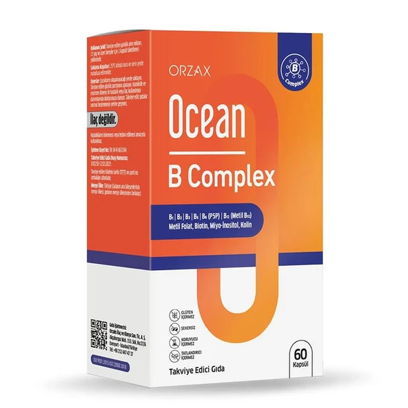 Orzax Ocean B Complex 60 Kapsül ürün görseli 1