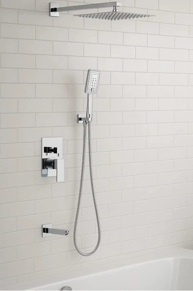 Ankastre Banyo Bataryası Seti  Garantili Panel Duş Sistemi Banyo Bataryası Dahil ürün görseli 1