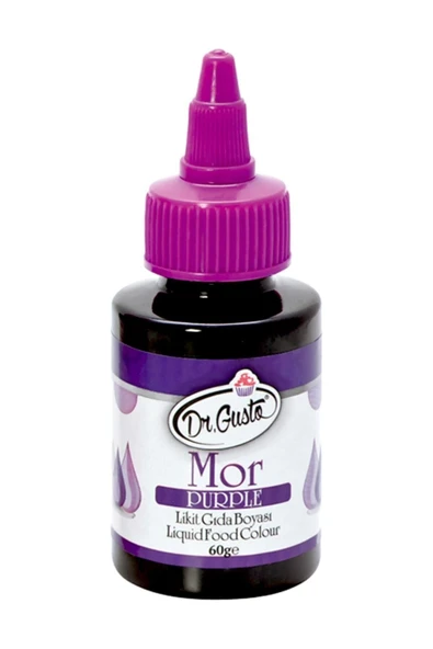 Dr. Gusto Su Bazlı Sıvı Likit Gıda Boyası Mor 60 gr ürün görseli 1