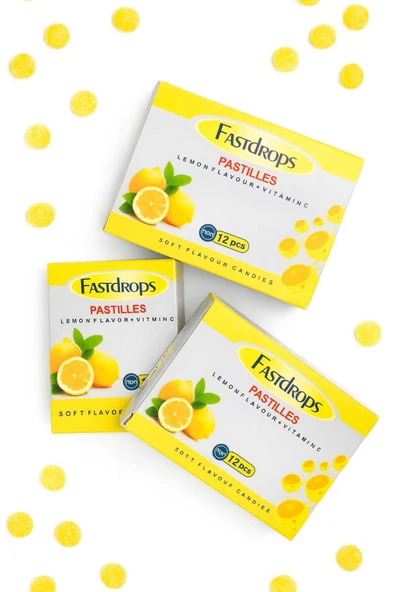 aleyna baharat Limonlu Drops 12li 3 KUTU C Vitaminli Bitkisel Boğaz Pastili ürün görseli 1