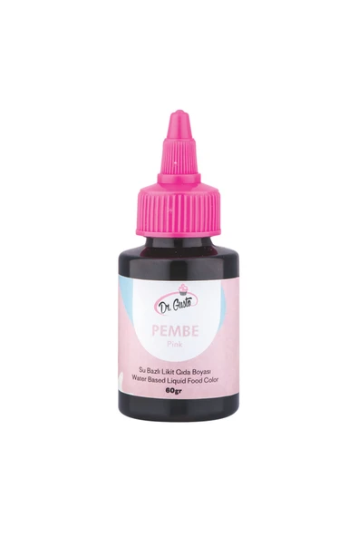 Dr. Gusto Su Bazlı Likit Gıda Boyası 60 GR Pembe ürün görseli 1