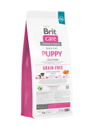 Brit Care Deri Ve Tüy Hassasiyeti Olan Yavru Köpekler İçin, Tahılsız, Somonlu Kuru Mama 12 kg ürün görseli 1