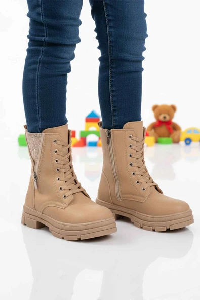 Ayakmod Nut İçi Polarlı Kaymaz Taban Kız Çocuk Bot G-1001 F Frmr ürün görseli 1