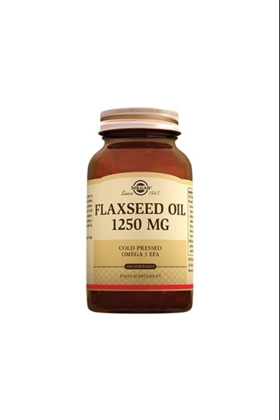 Solgar Flaxseed Oil 1250 Mg 100 Kapsül ürün görseli 1